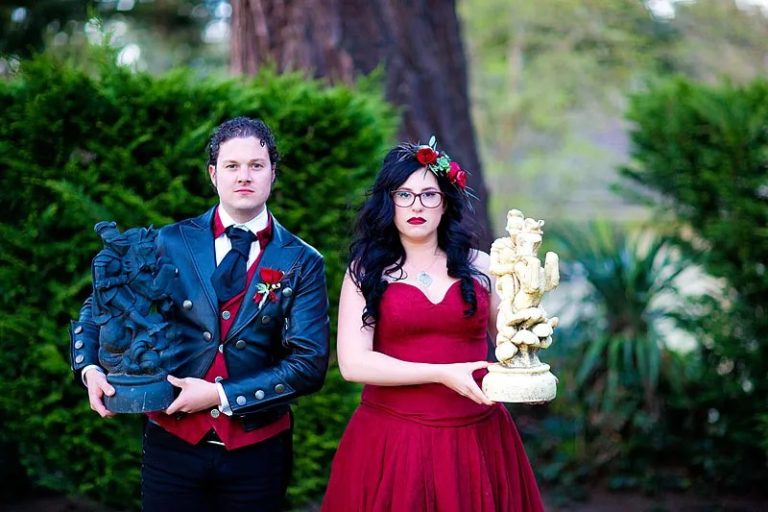 Dramatically Gorgeous Dark Fairy Wedding