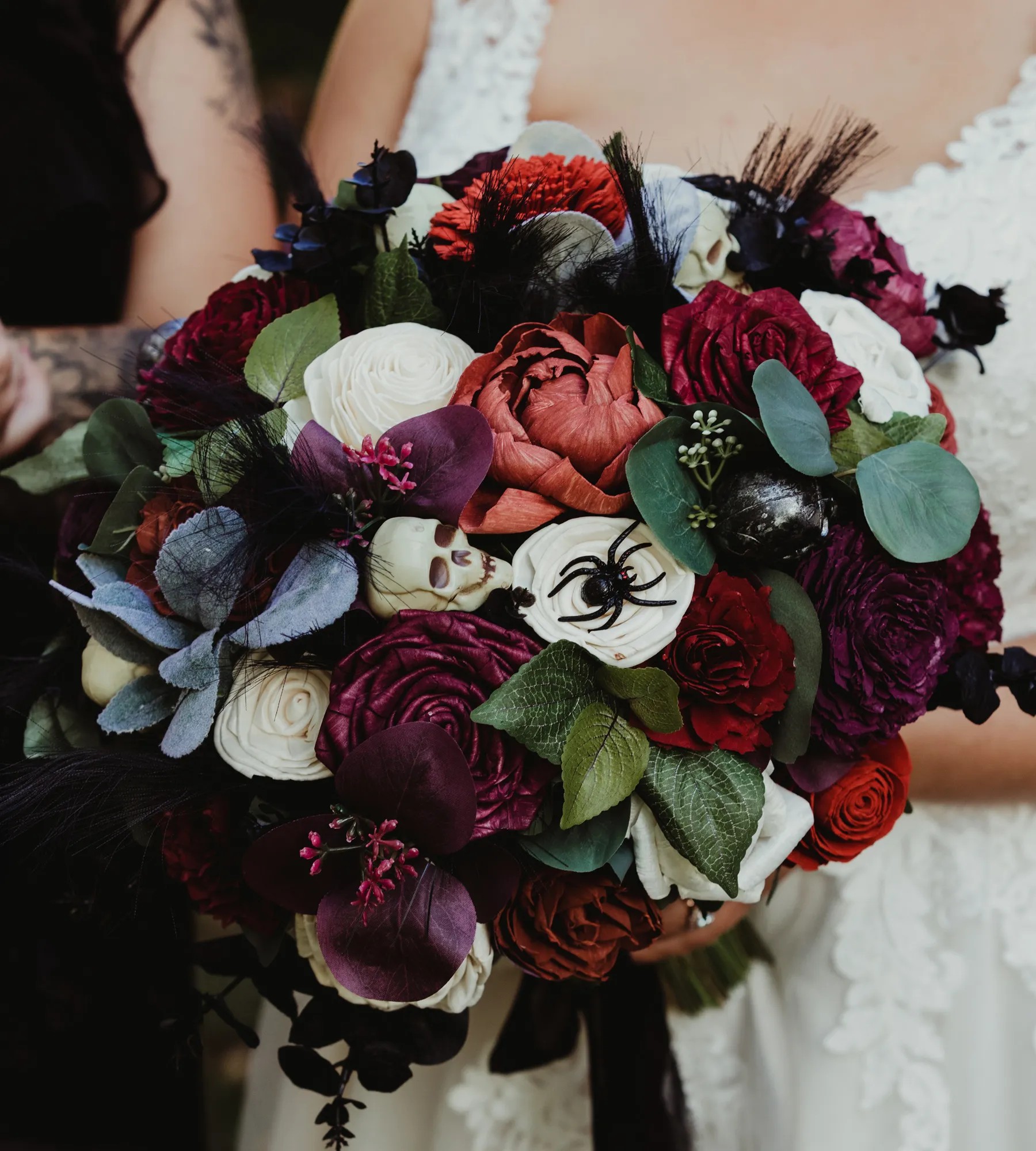 Clay & wooden flower bouquets