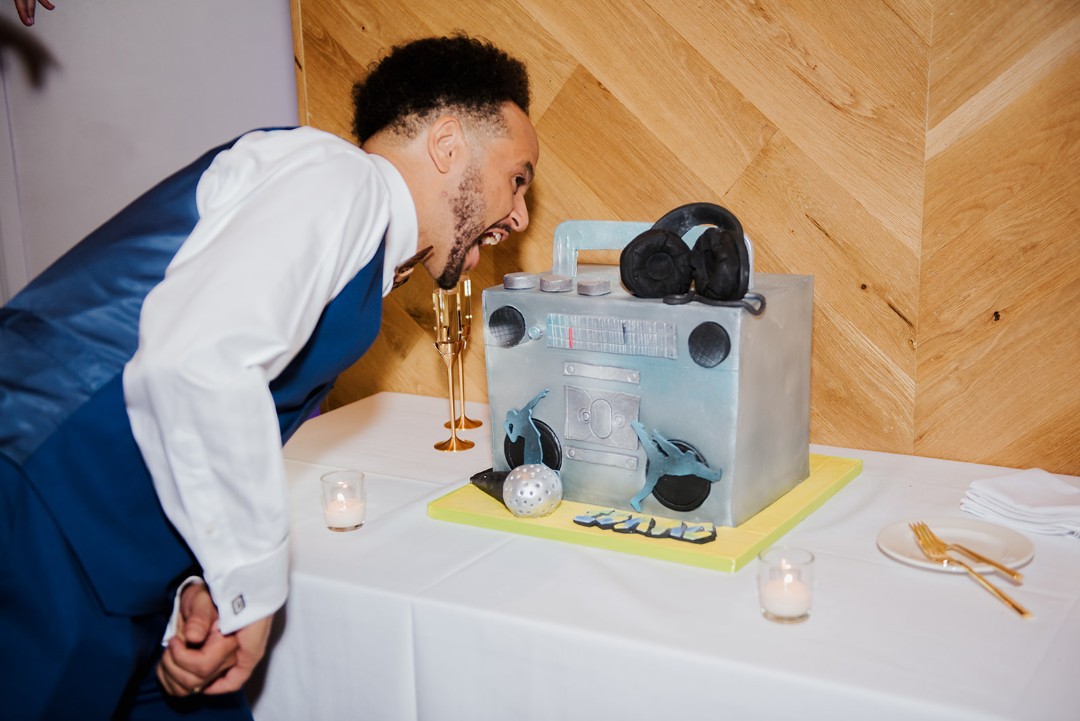 Tell us about the unique hip hop wedding reception: