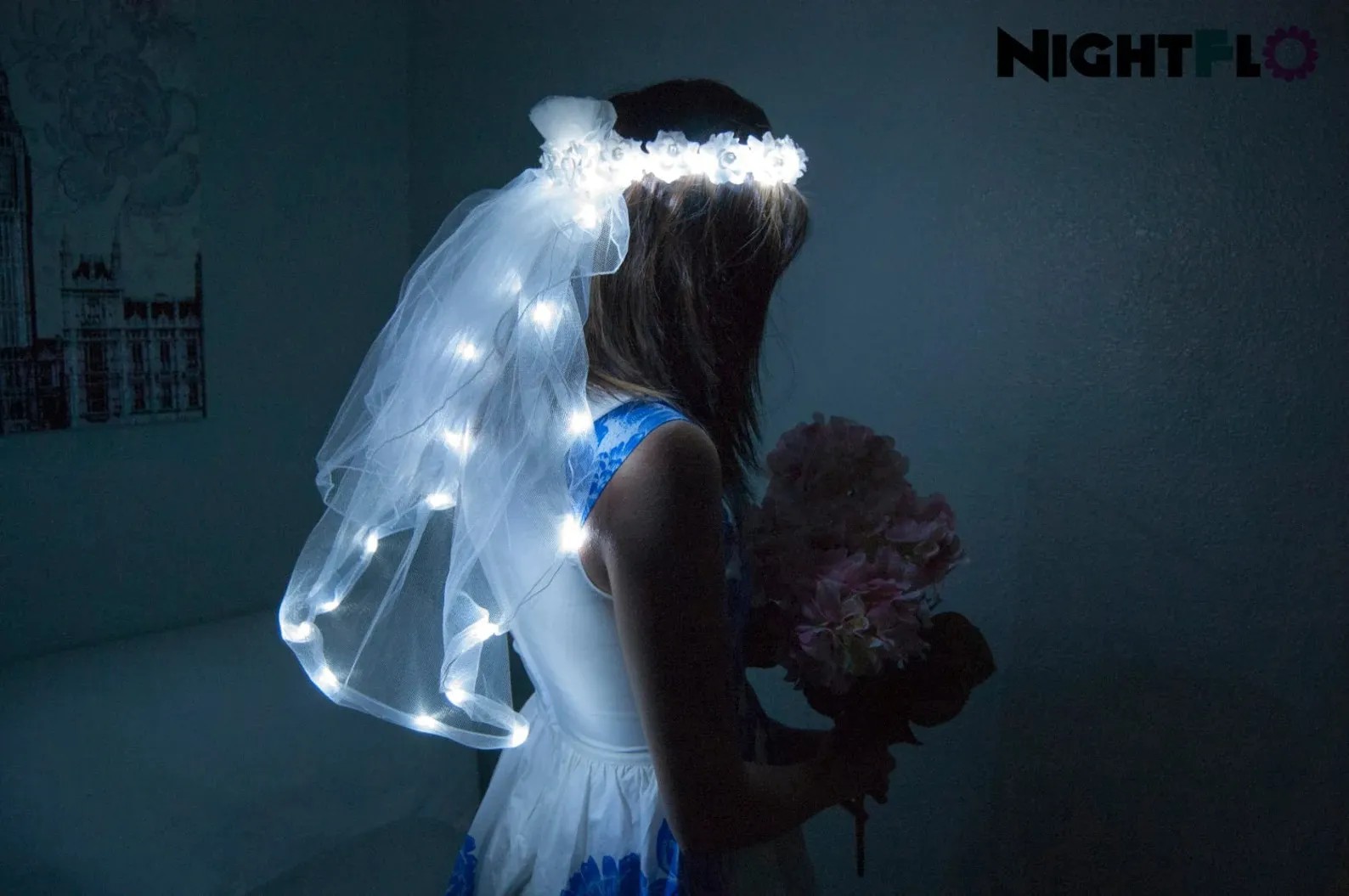 LED wedding veil