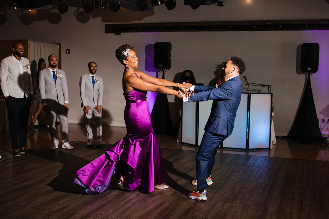 Tell us about the unique hip hop wedding reception: