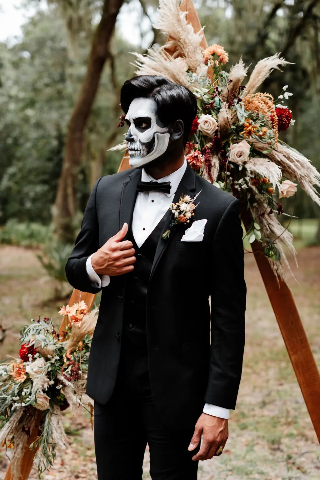 Vendors who worked on this styled shoot full of Ghoulishly Chic Halloween Wedding Ideas: