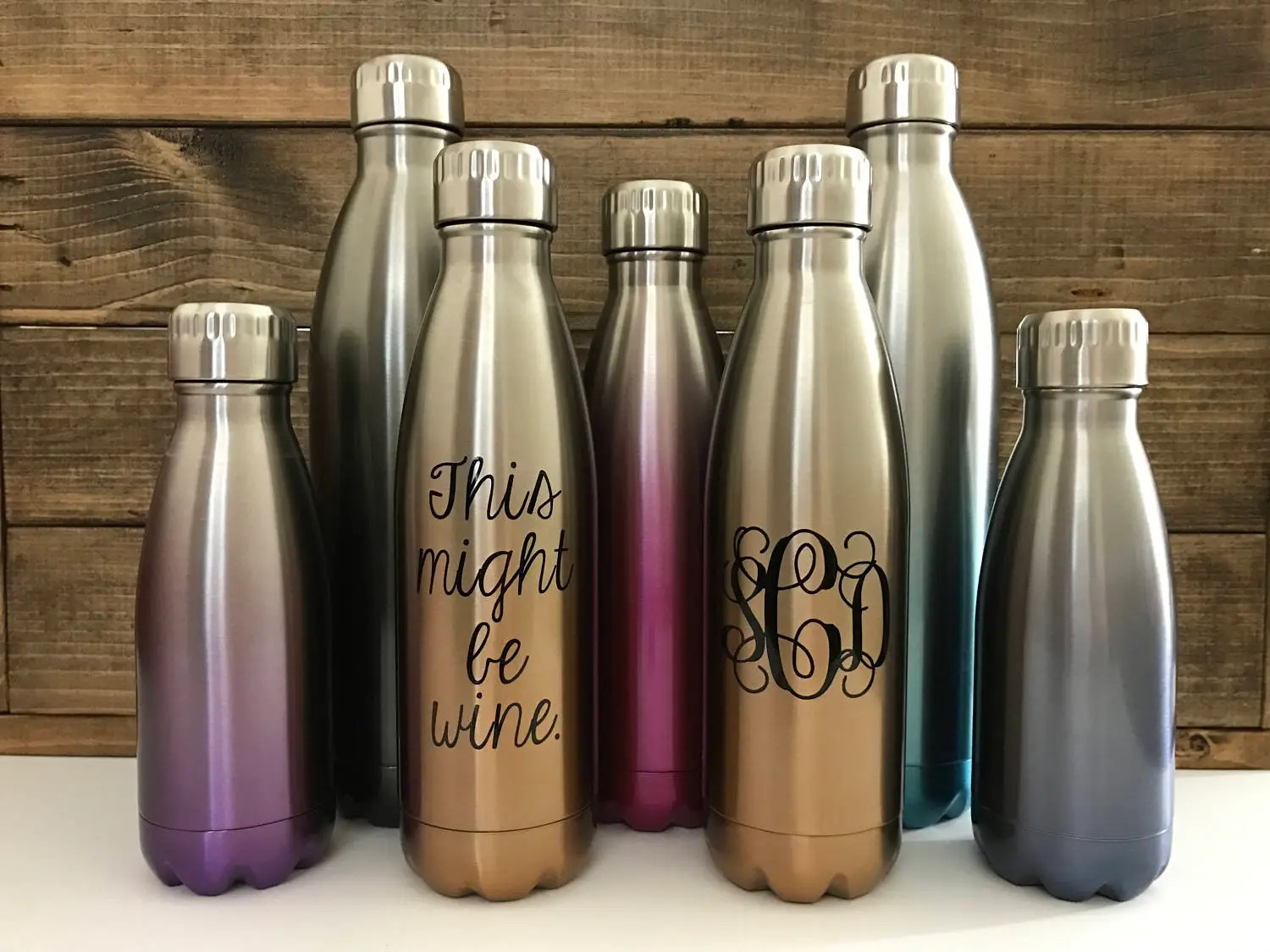 Personalized water bottles