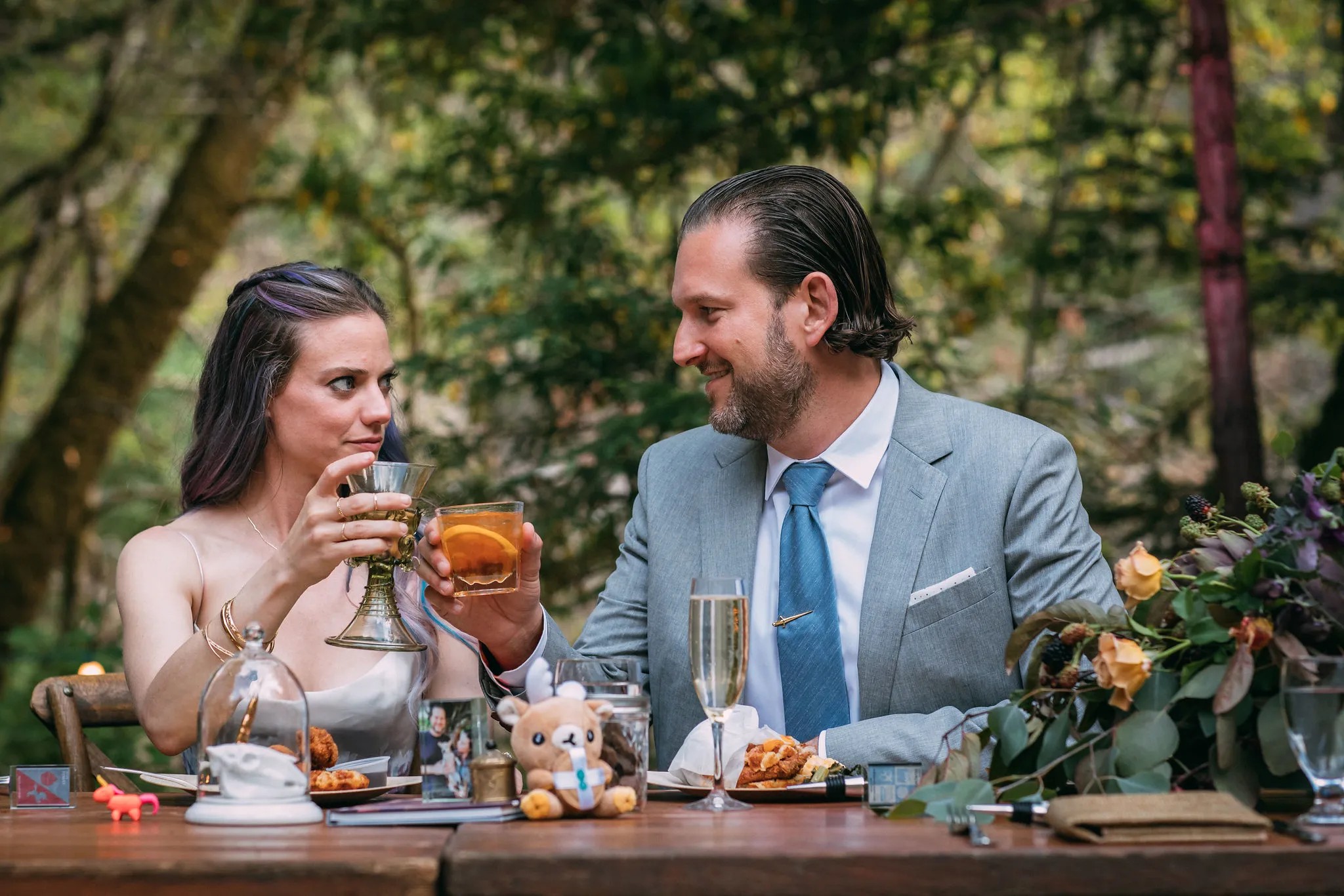 Tell us about your redwood wedding reception: