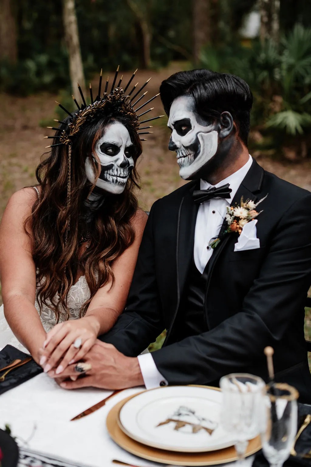 Vendors who worked on this styled shoot full of Ghoulishly Chic Halloween Wedding Ideas: