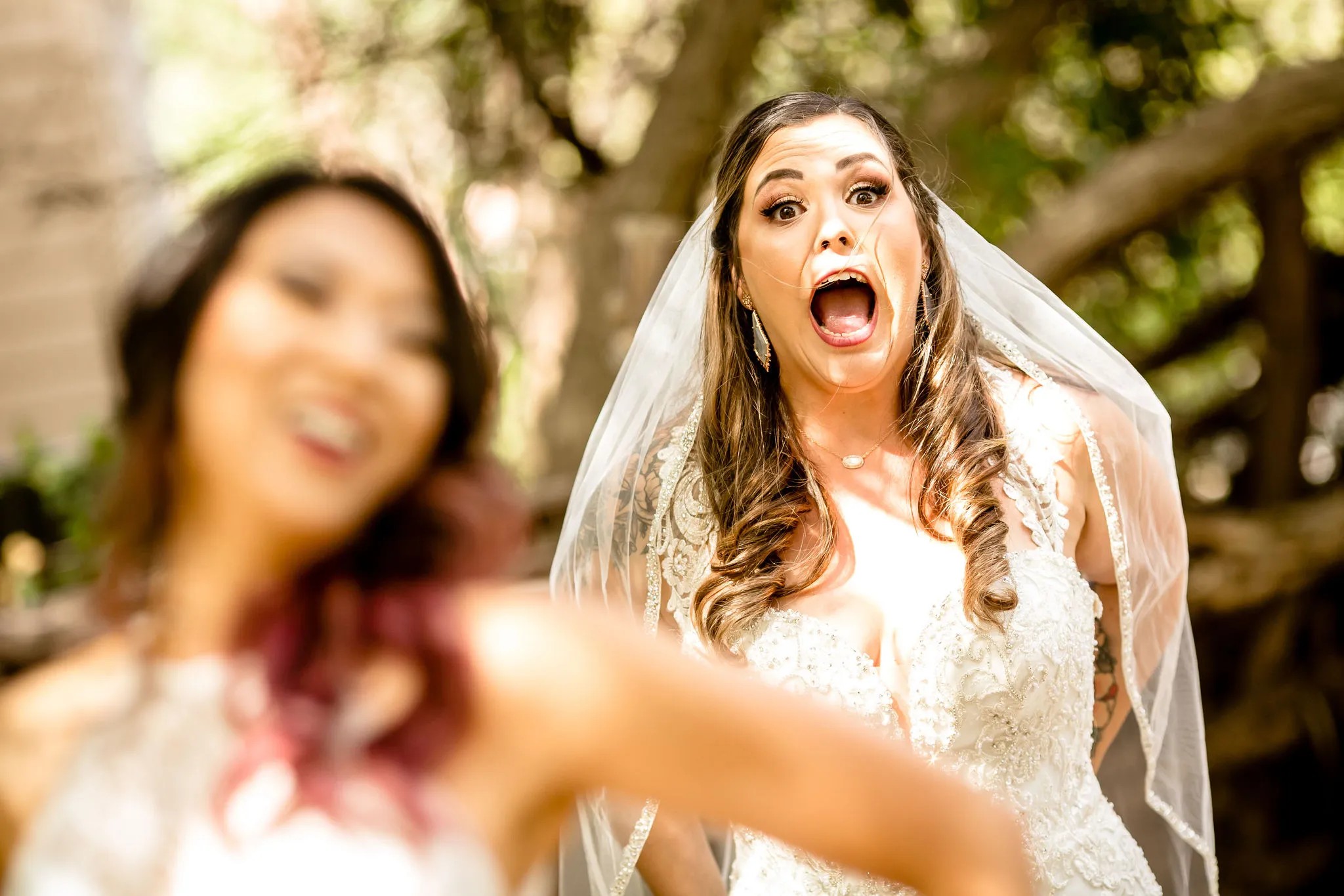 How do you do a first look at a polyamorous triad wedding?