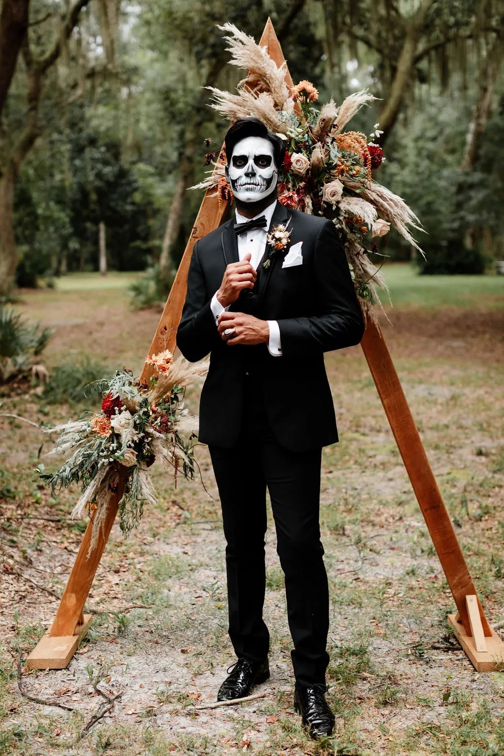 Vendors who worked on this styled shoot full of Ghoulishly Chic Halloween Wedding Ideas: