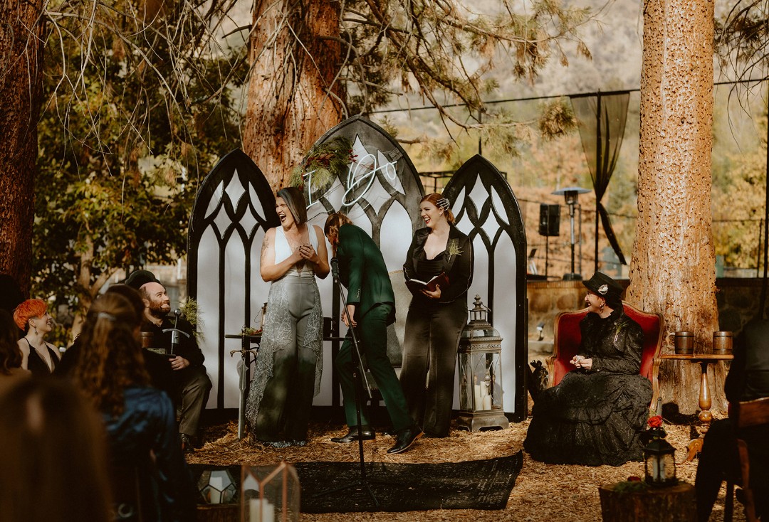 Tell us about the genderqueer and nonbinary gothic viking wedding ceremony: