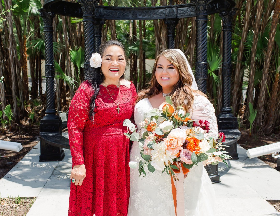 Our ceremony at our fall wedding in Florida: