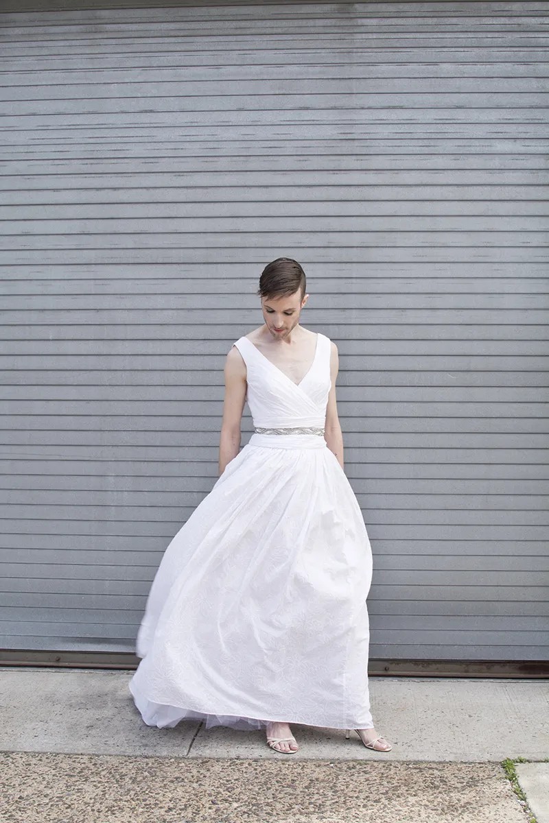 This gender fluid wedding dress photo shoot gives zero fucks about the gender binary