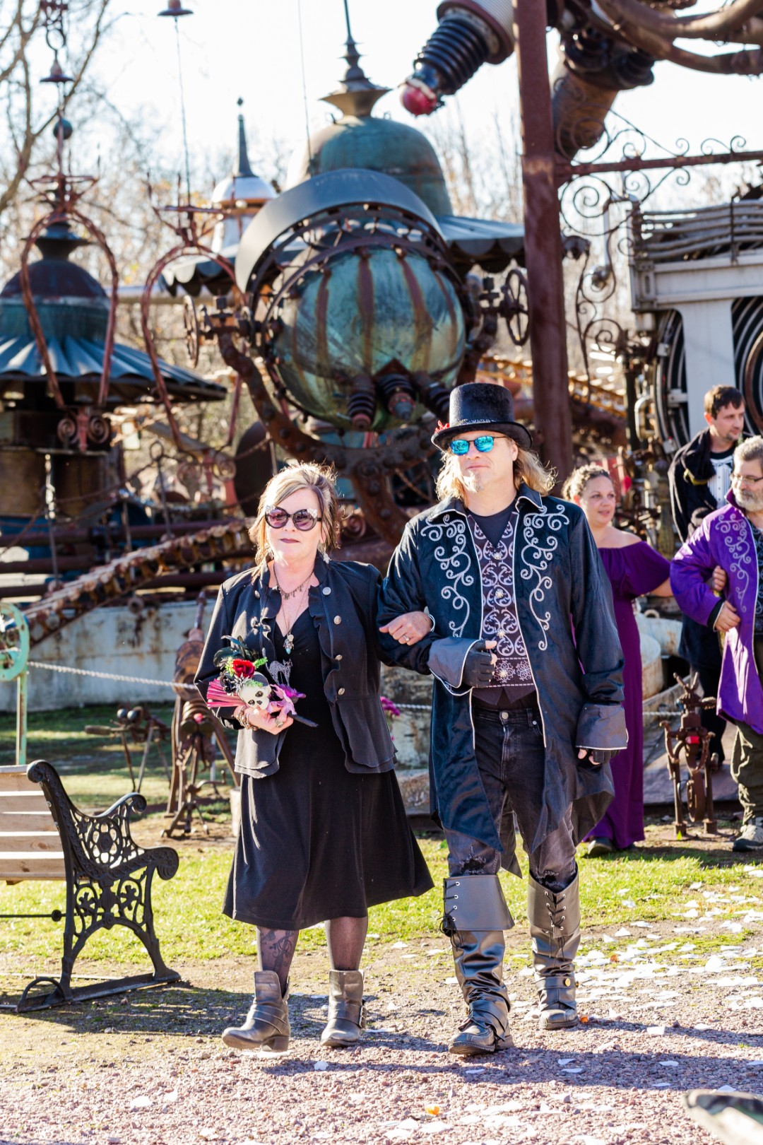 Forevertron wedding at the Evermor Sculpture Park Gallery