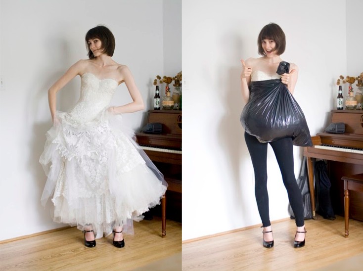 How To Pee In A Wedding Dress Using A Trash…