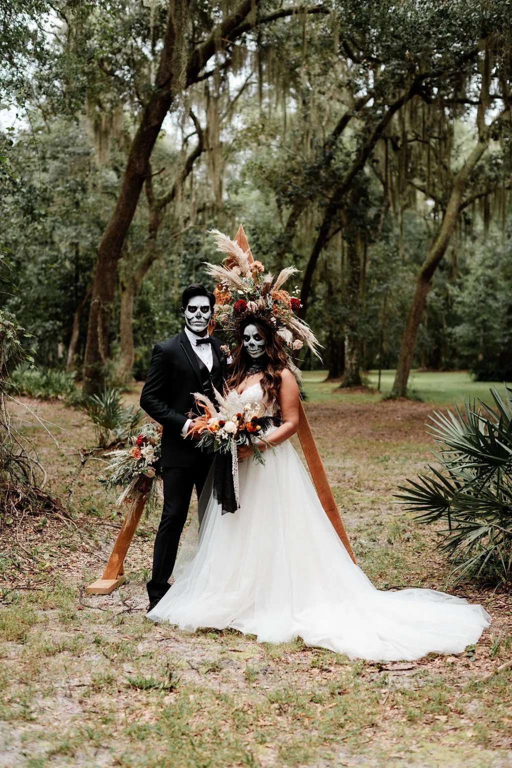 Vendors who worked on this styled shoot full of Ghoulishly Chic Halloween Wedding Ideas: