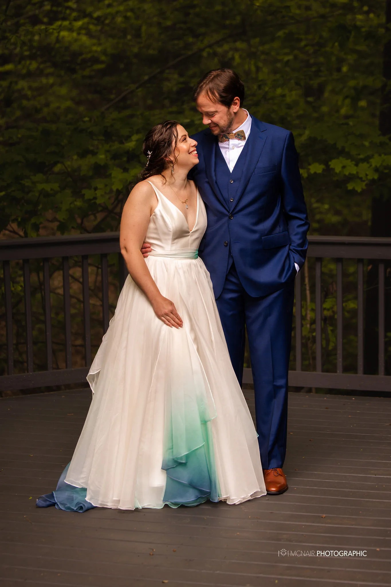 This eco-friendly wedding gown was made by Leanne Marshall using the designer