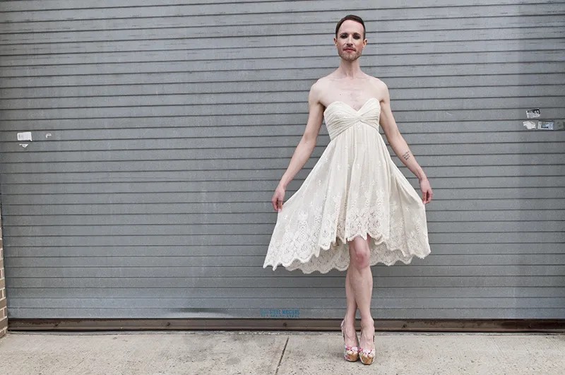 This gender fluid wedding dress photo shoot gives zero fucks about the gender binary