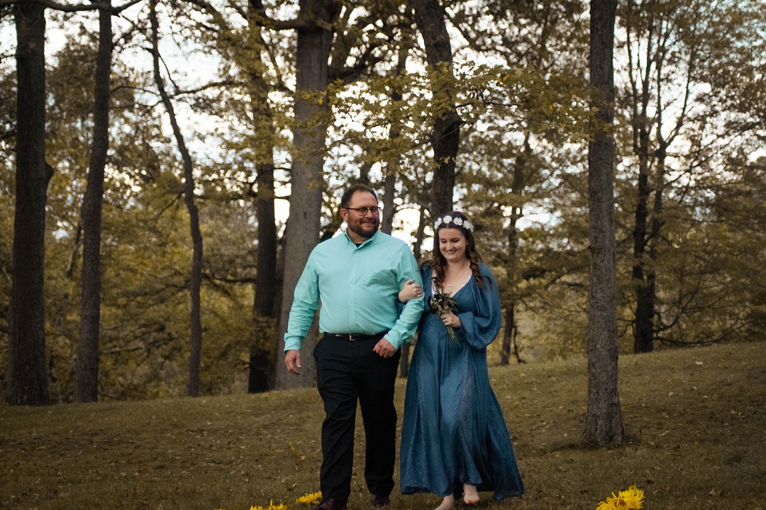 Tell us about the $500 Wiccan micro-wedding ceremony: