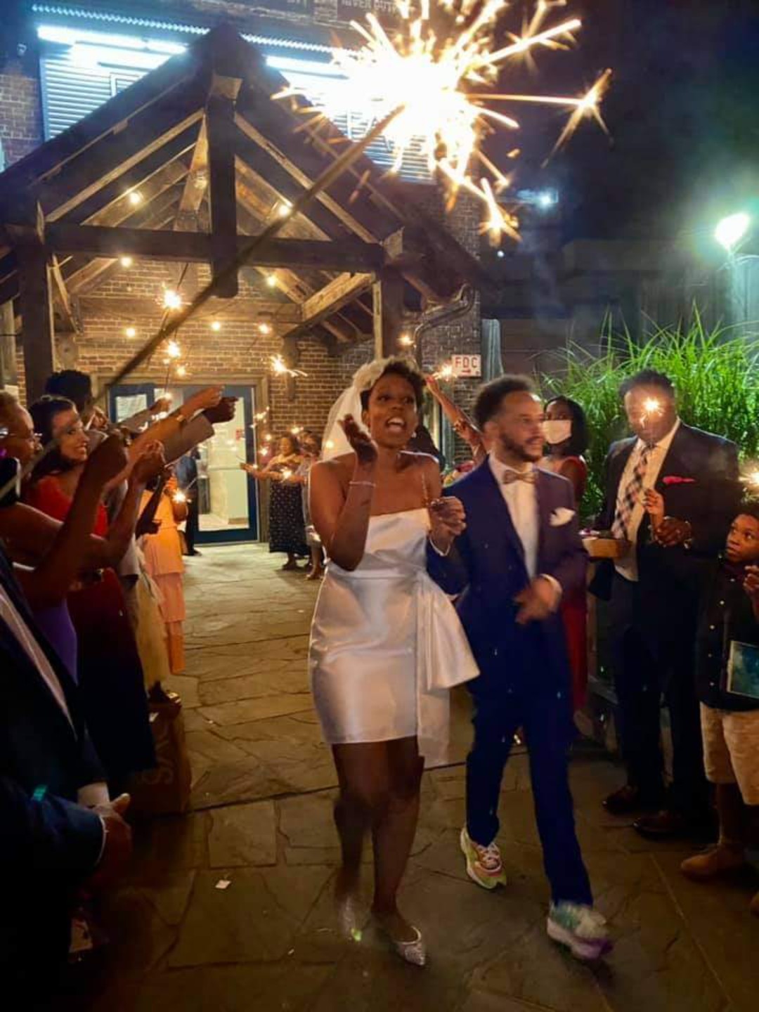 Tell us about the unique hip hop wedding reception: