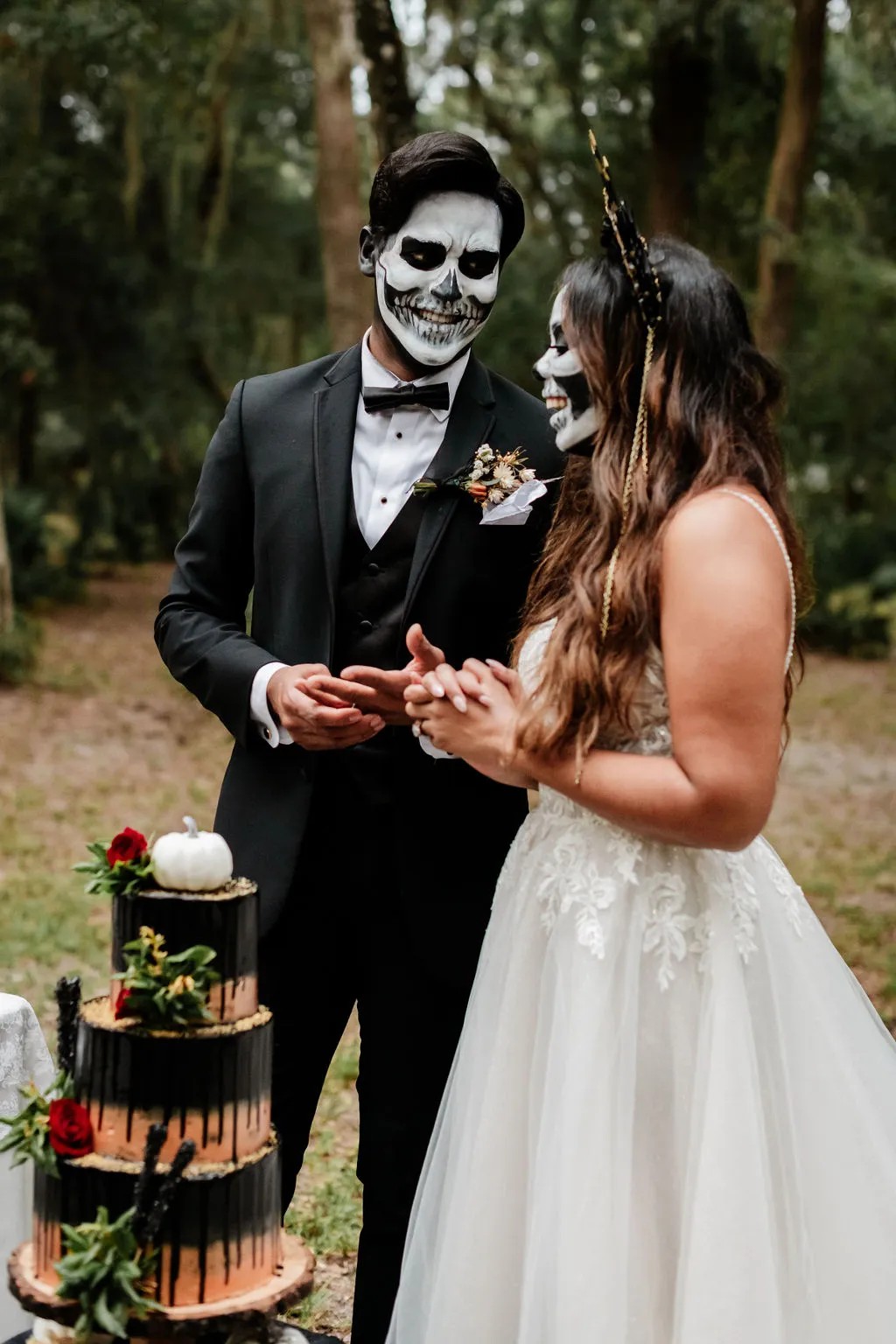 Vendors who worked on this styled shoot full of Ghoulishly Chic Halloween Wedding Ideas: