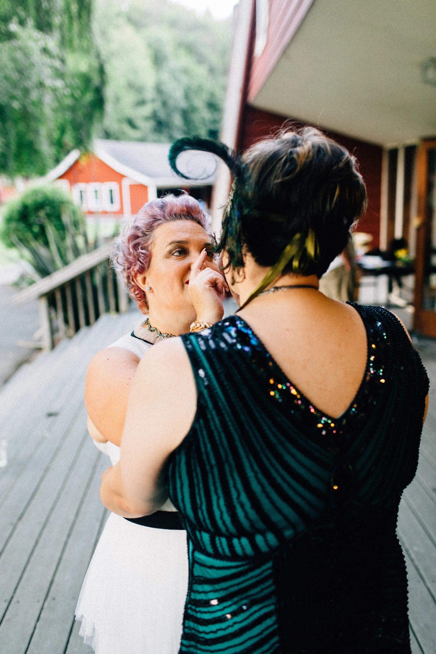 A quirky time travel transgender lesbian wedding