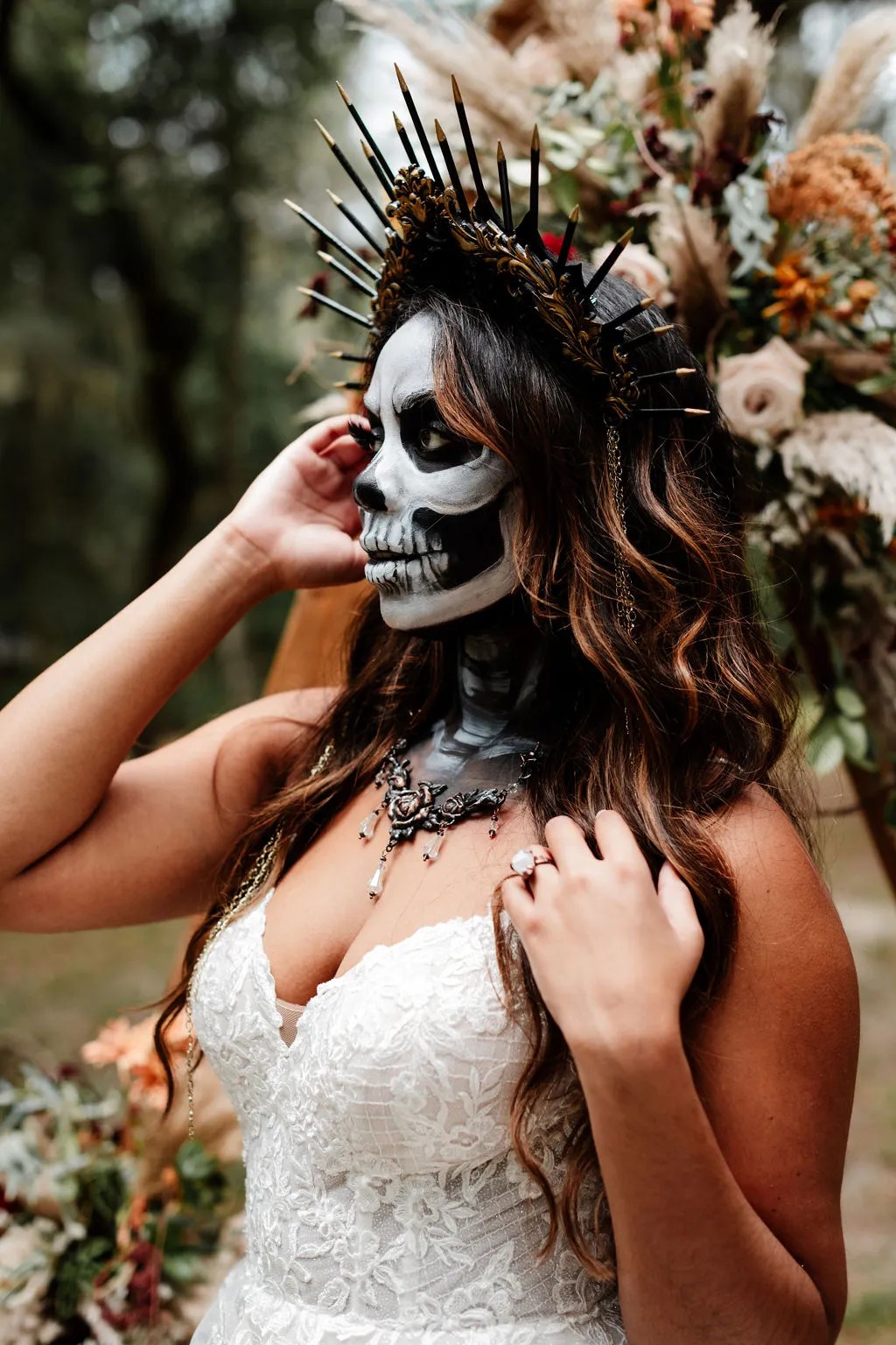 Vendors who worked on this styled shoot full of Ghoulishly Chic Halloween Wedding Ideas: