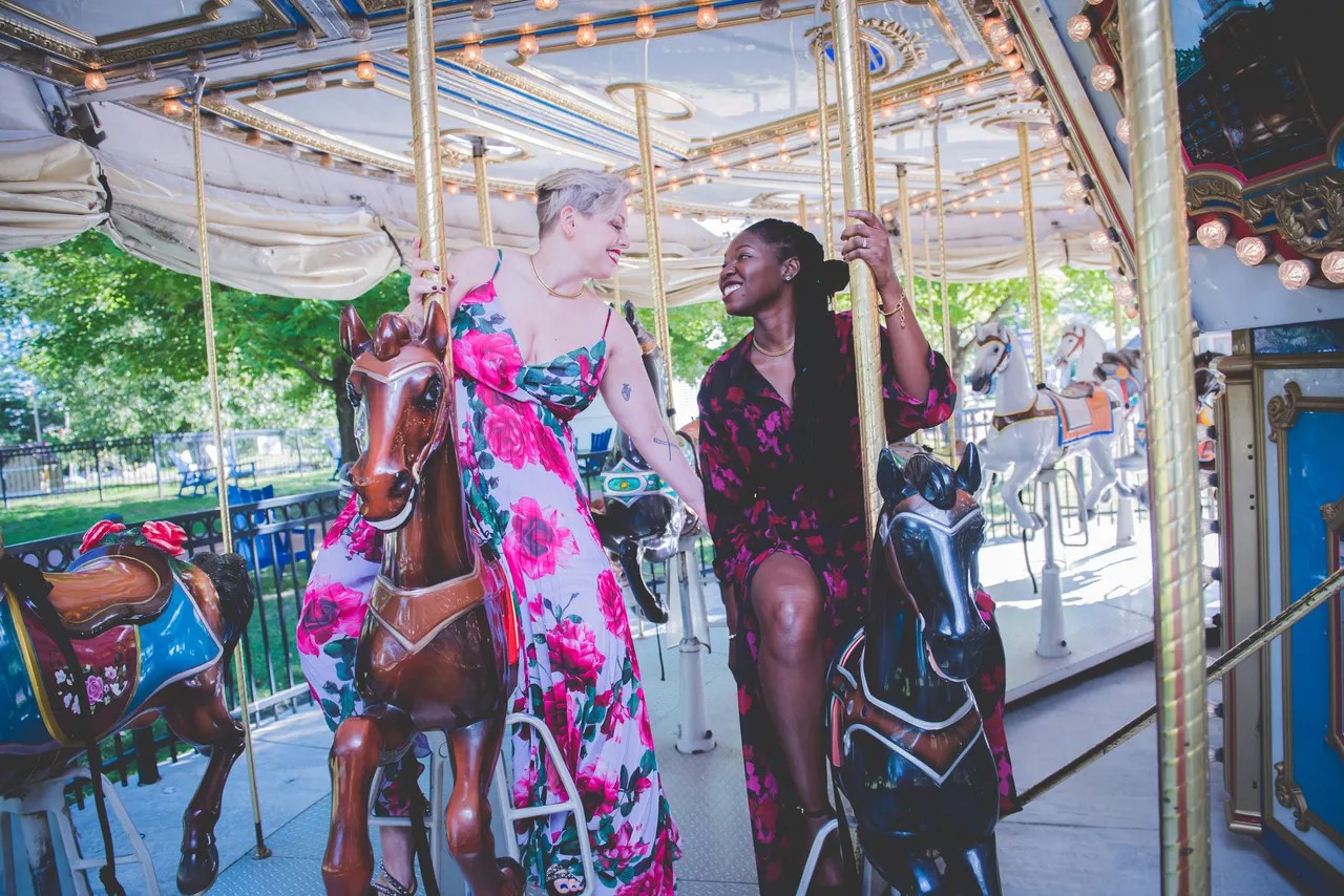 Fun engagement shoot idea #1: Shoot at a location where you always have the most fun together!