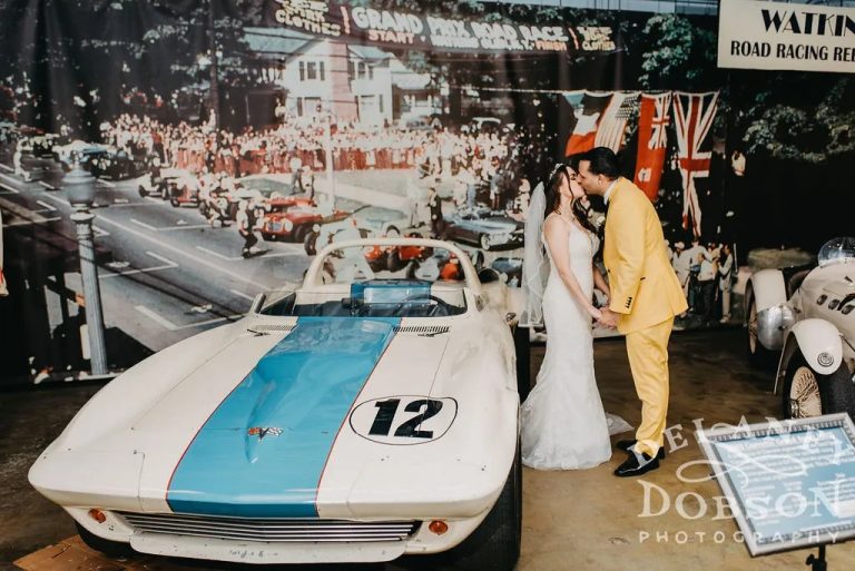 Crossing The Finish Line: This Winning Couple Got Married At An Auto Museum