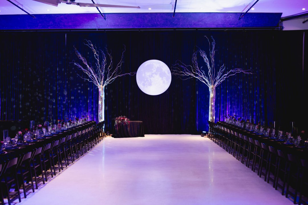 Our Gothic full moon wedding at a glance: