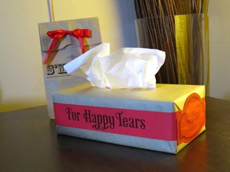 Diy Wedding Tissue Boxes For Happy Tears