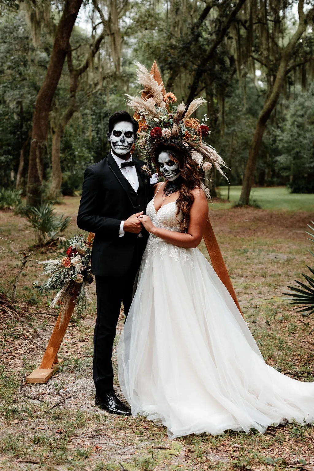 Vendors who worked on this styled shoot full of Ghoulishly Chic Halloween Wedding Ideas: