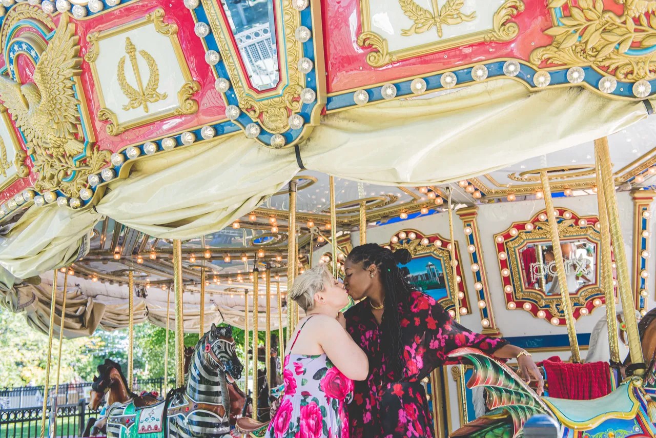 Fun engagement shoot idea #1: Shoot at a location where you always have the most fun together!