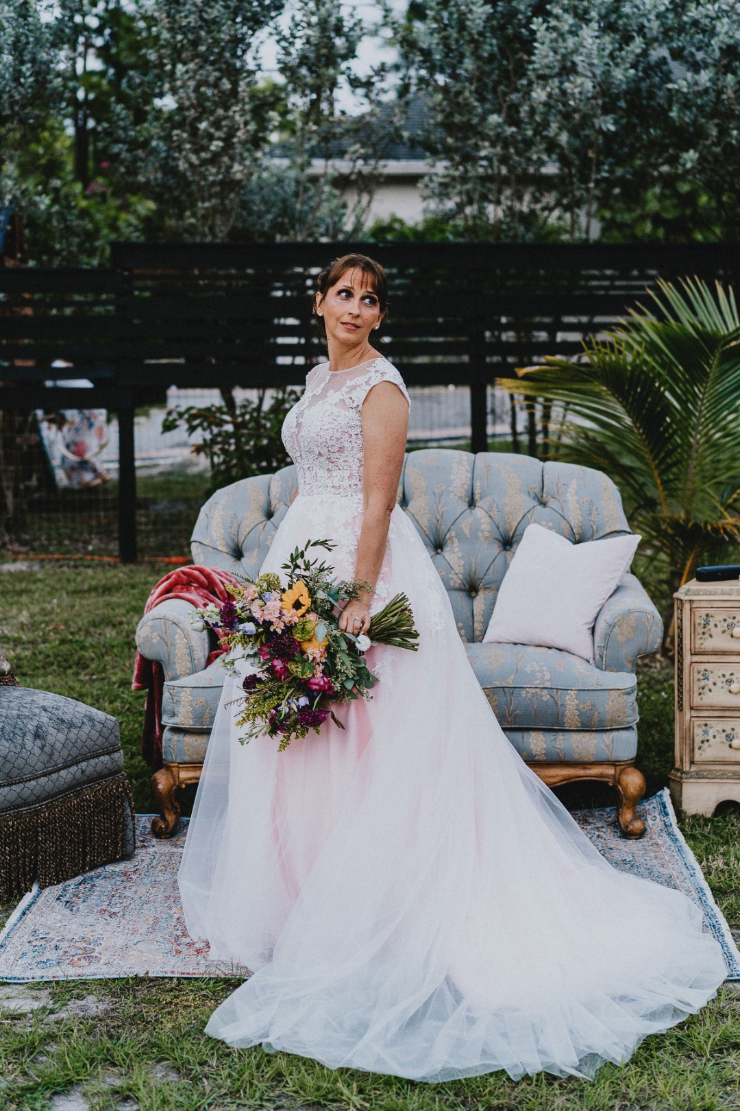 Sheryll is rocking these white wedding crocs