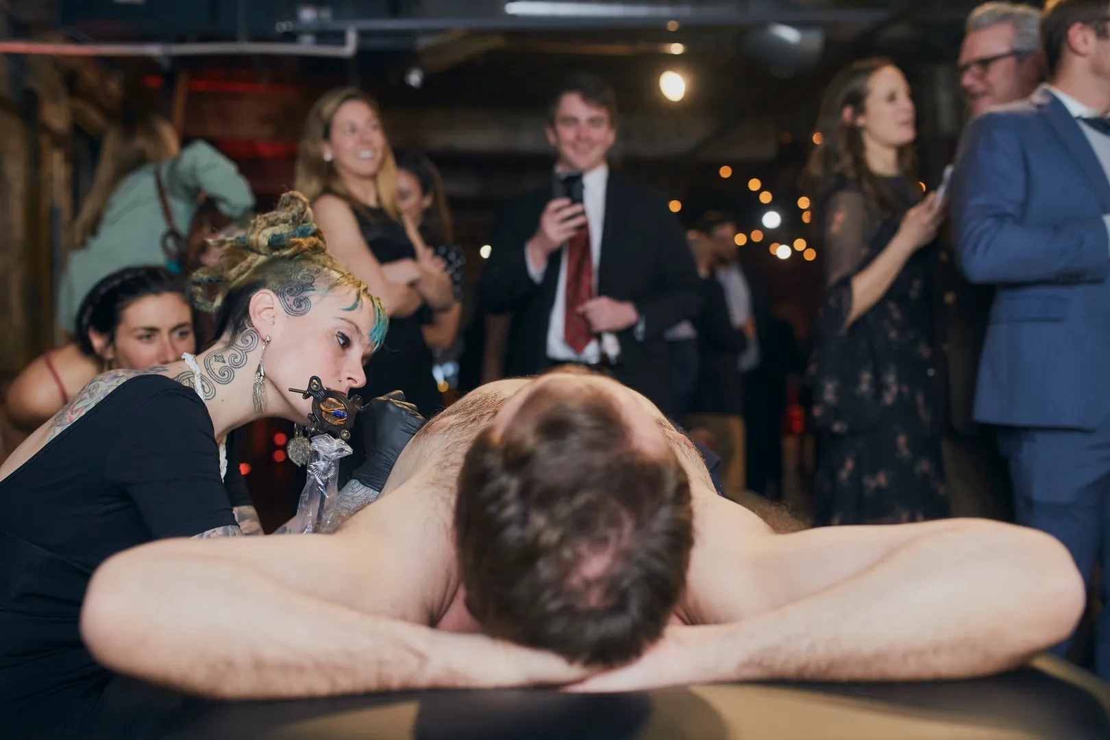 Ok, but we know you really want to see the wedding tattoo artist