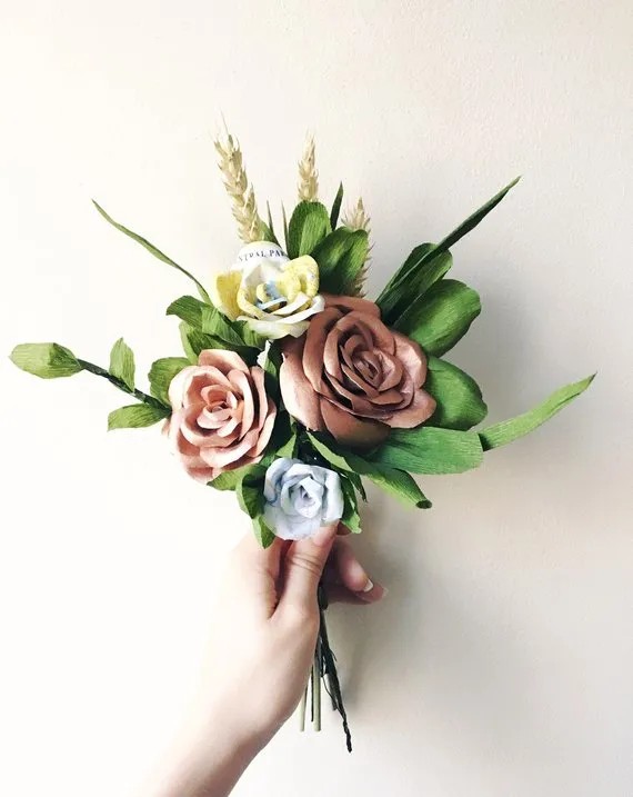 Paper flower bouquets