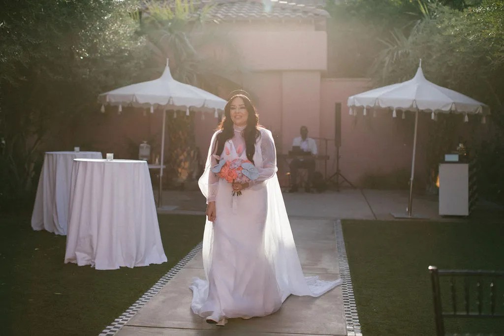 Our Indian Wells wedding ceremony: