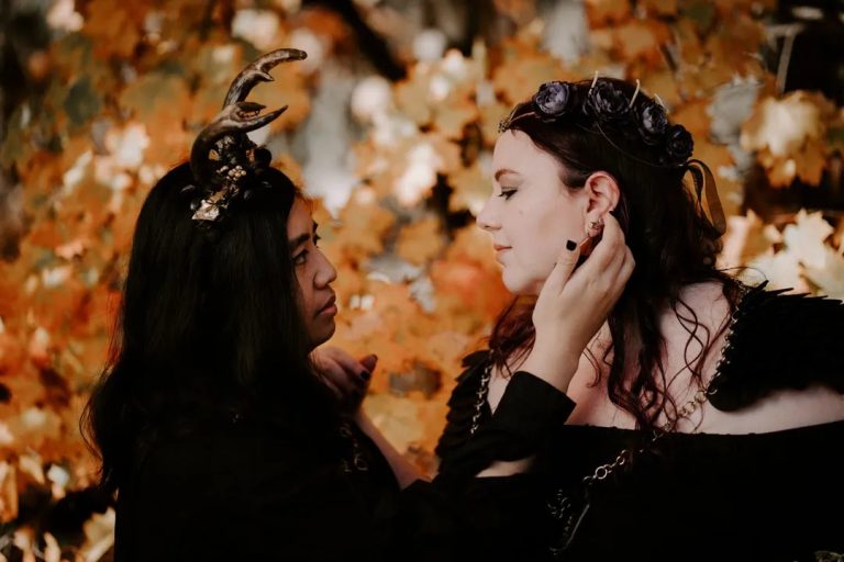 A Witchy Halloween Handfasting Next To A Cemetery