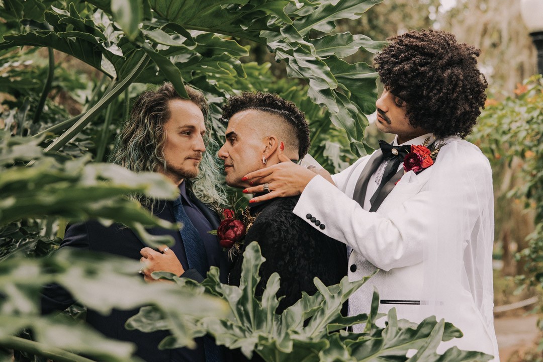 Thirsty for more portraits of this gorgeous polyamorous wedding?