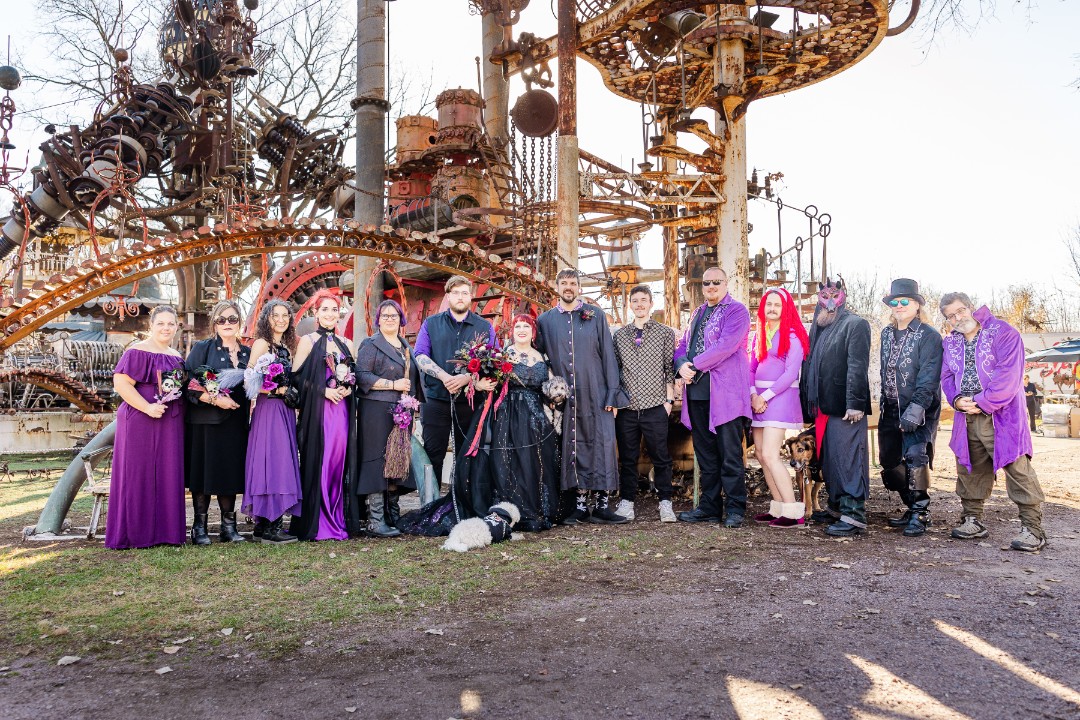 Forevertron wedding at the Evermor Sculpture Park Gallery