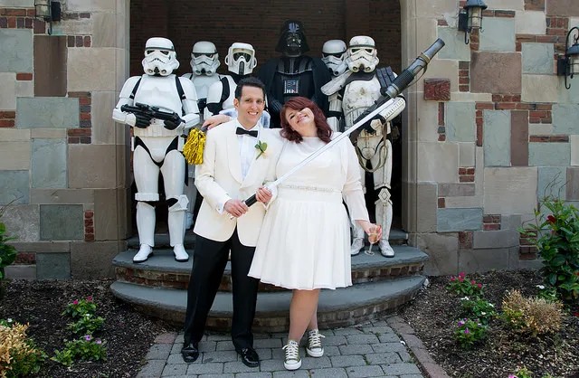 When Star Wars And Back To The Future Met For Rachel & Matthews Wedding