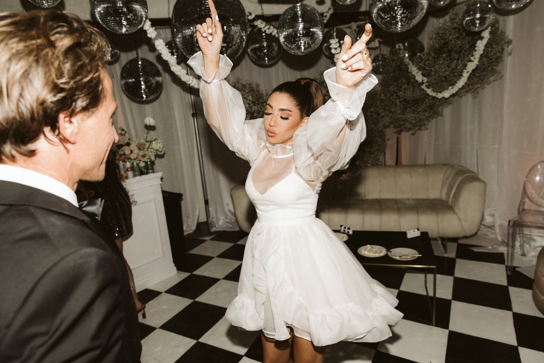 Tell us about the disco wedding ceremony: