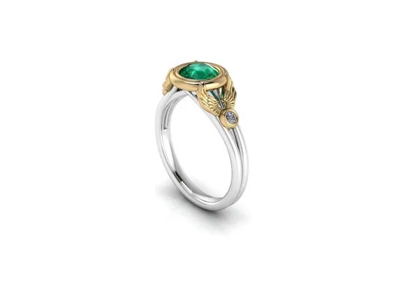 Slytherin Harry Potter wedding rings