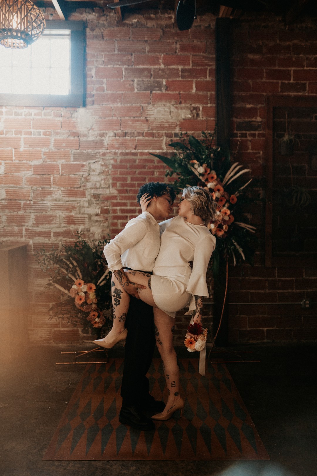 This nonbinary wedding inspiration is a whole mood.