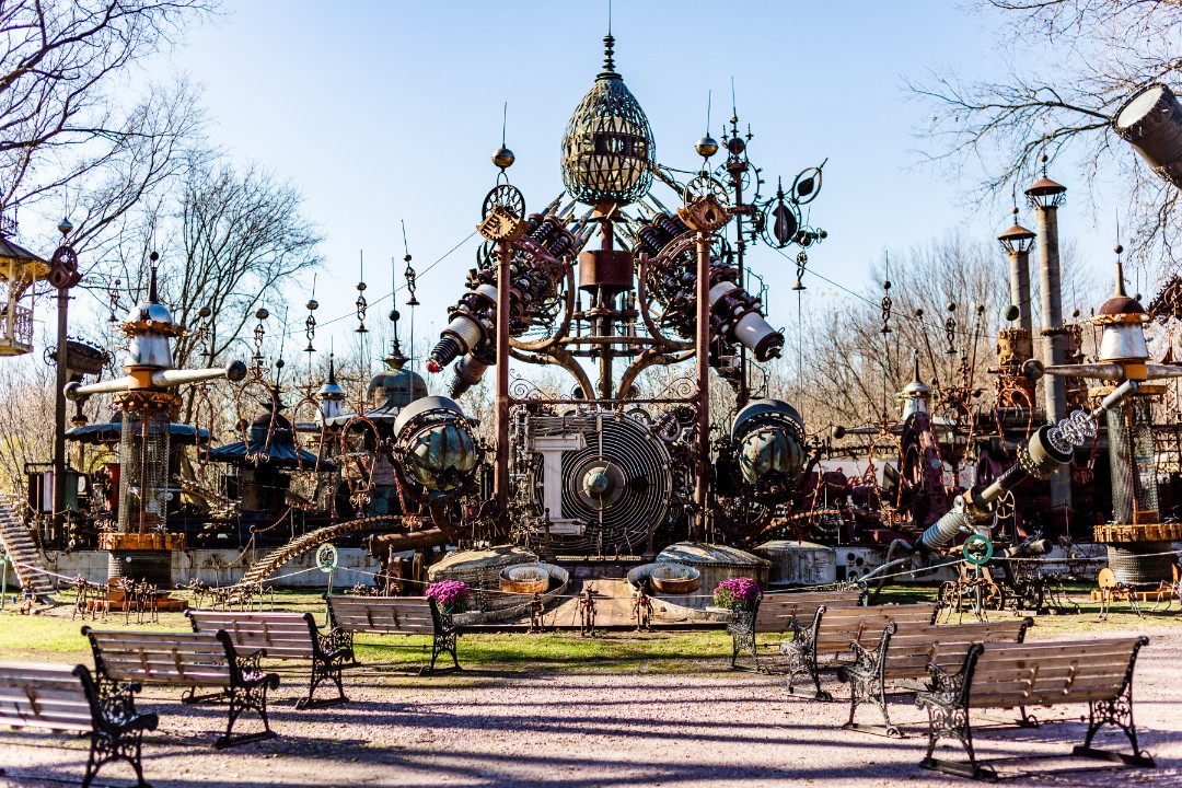 Our Forevertron wedding at the Evermor Sculpture Park: