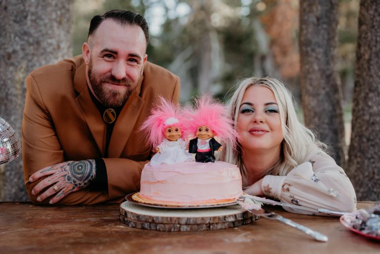 A Quirky Thrift Store Wedding Sealed With A Kitsch