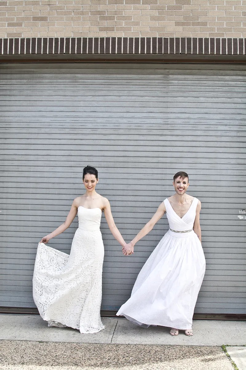 This gender fluid wedding dress photo shoot gives zero fucks about the gender binary