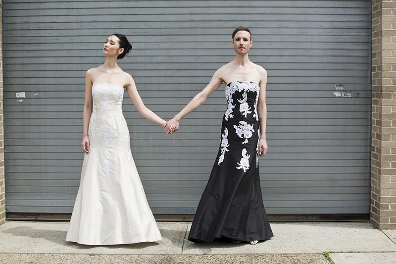 This gender fluid wedding dress photo shoot gives zero fucks about the gender binary