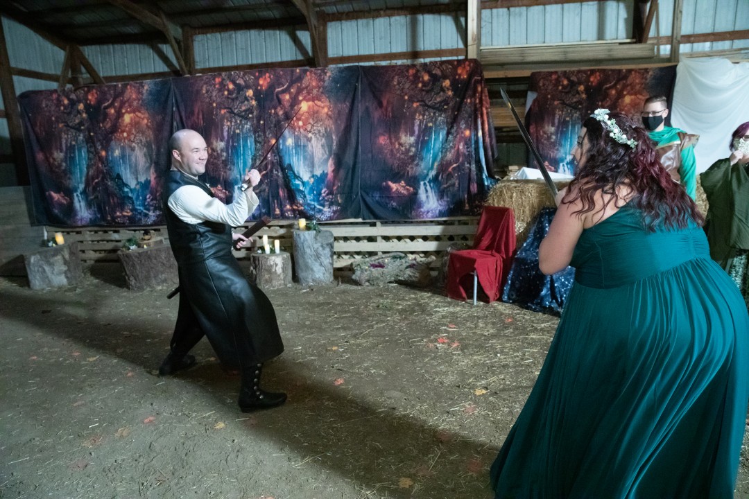 Tell us about the Middle Earth-themed reception: