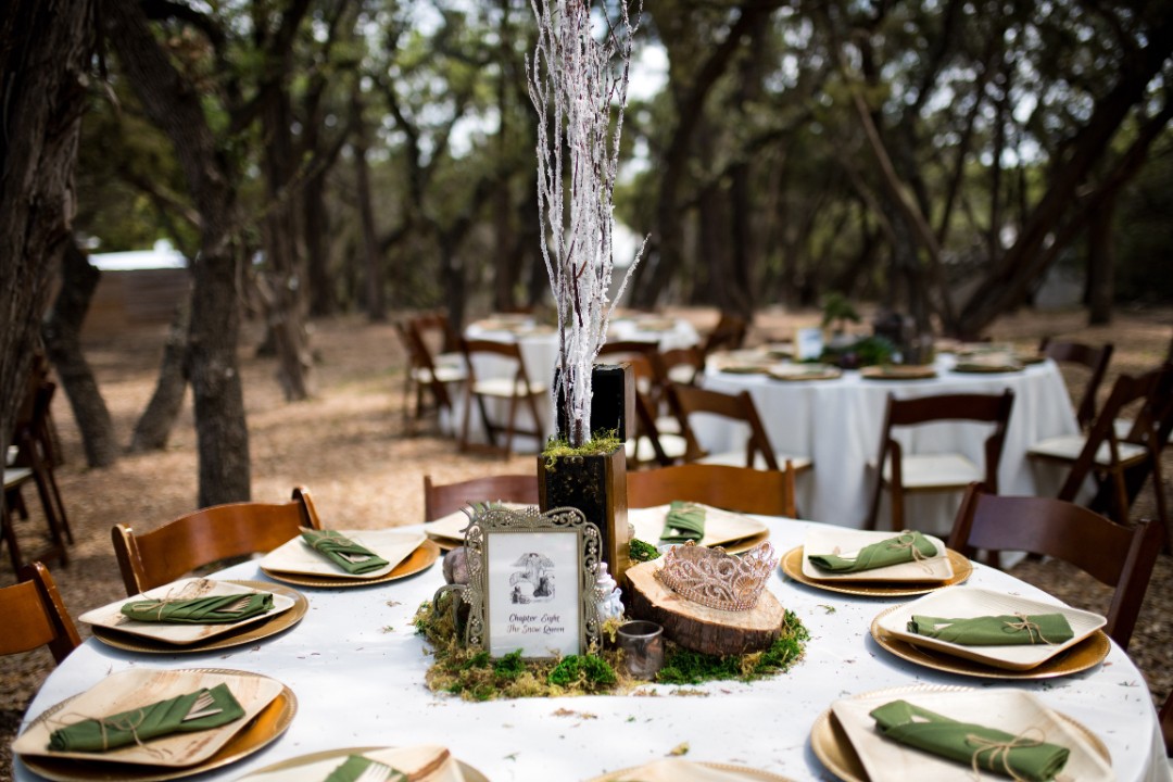 Check out these DIY fairy tale wedding table settings and details!