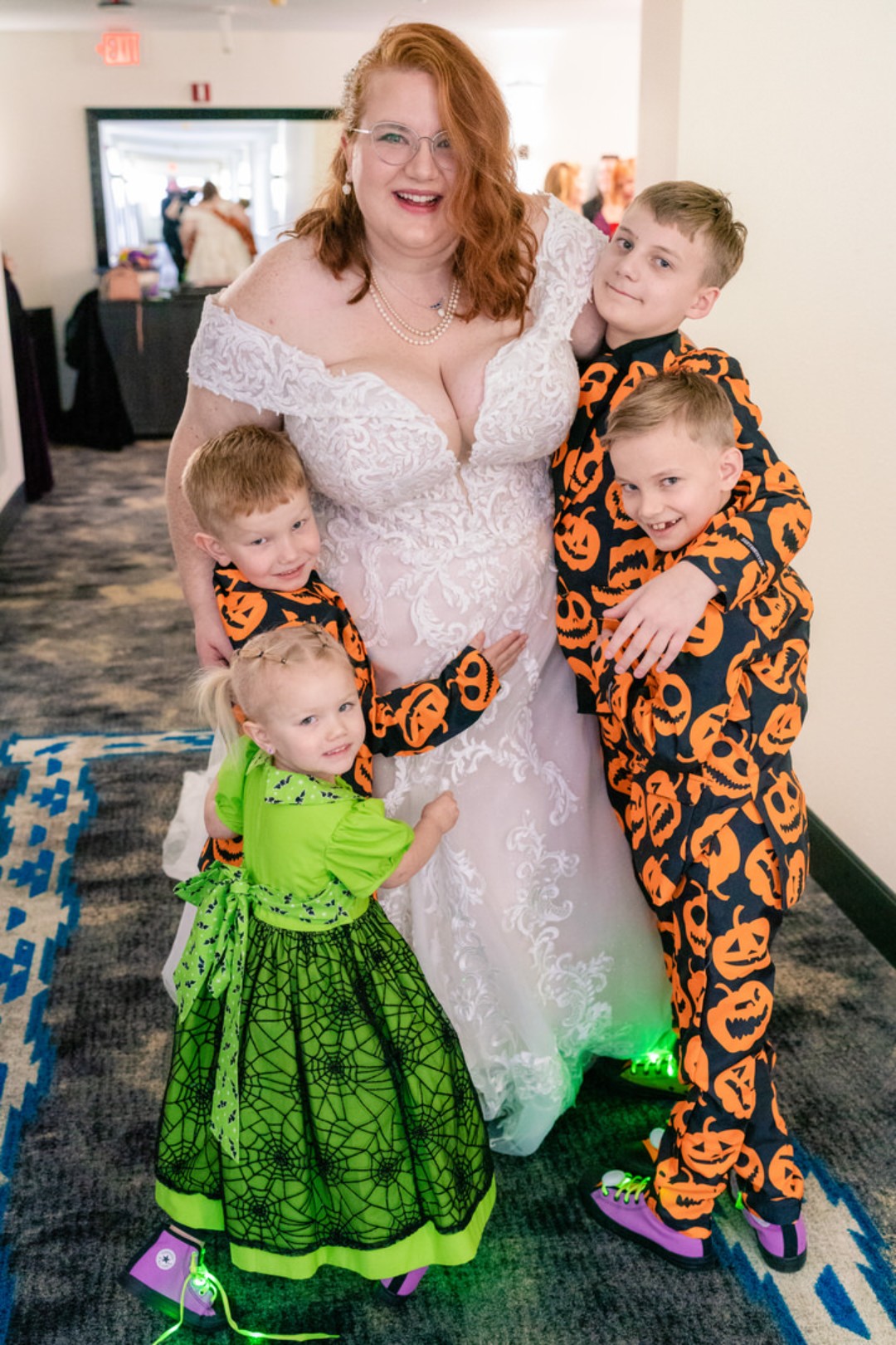 Ready to see the little David S. Pumpkins at this Halloween wedding?