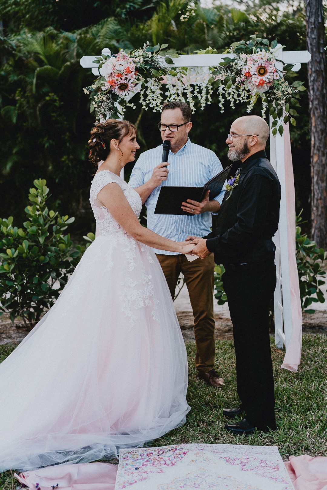 When a pink prom dress slays as a pink wedding dress…