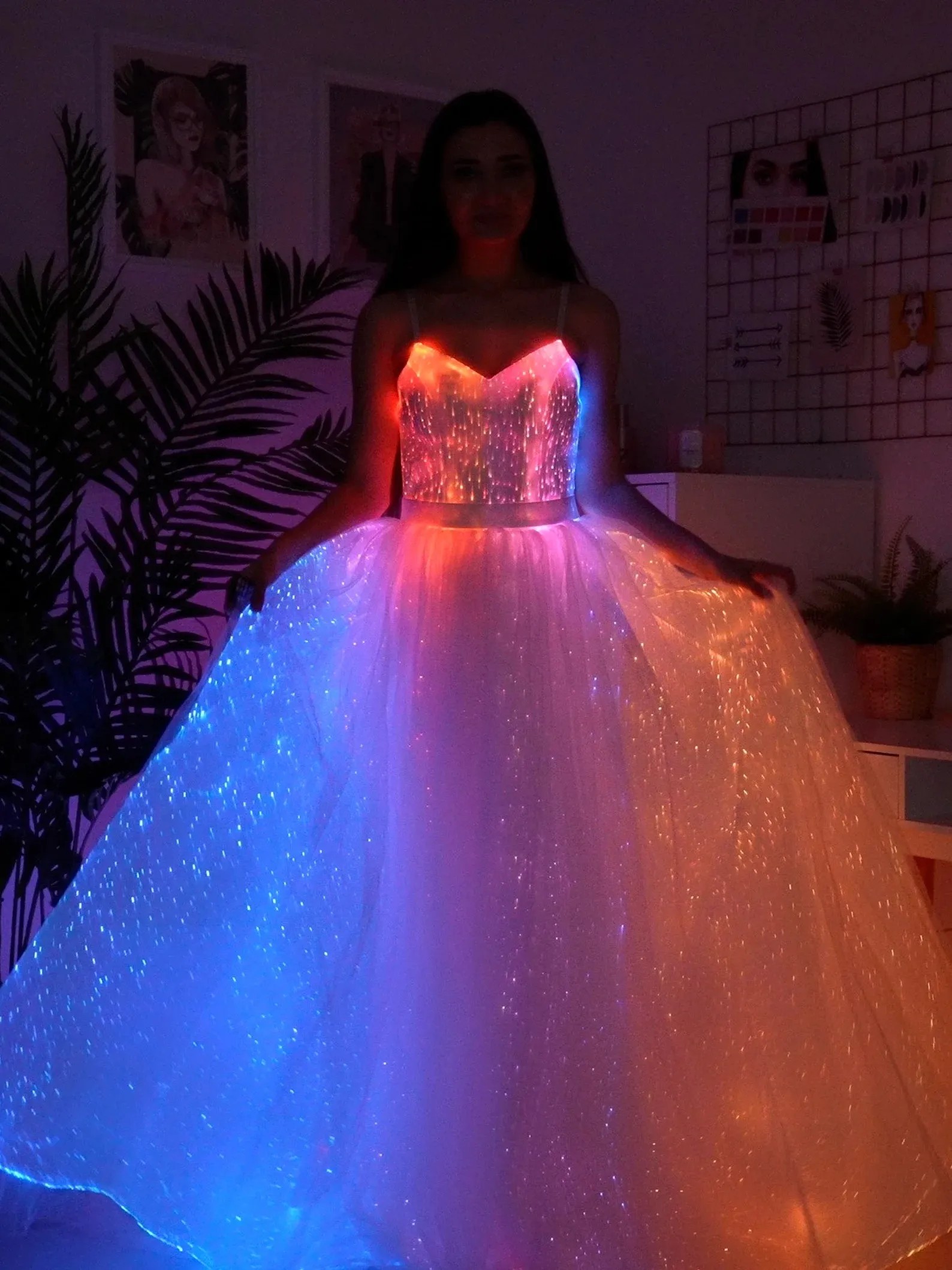 LED wedding dress